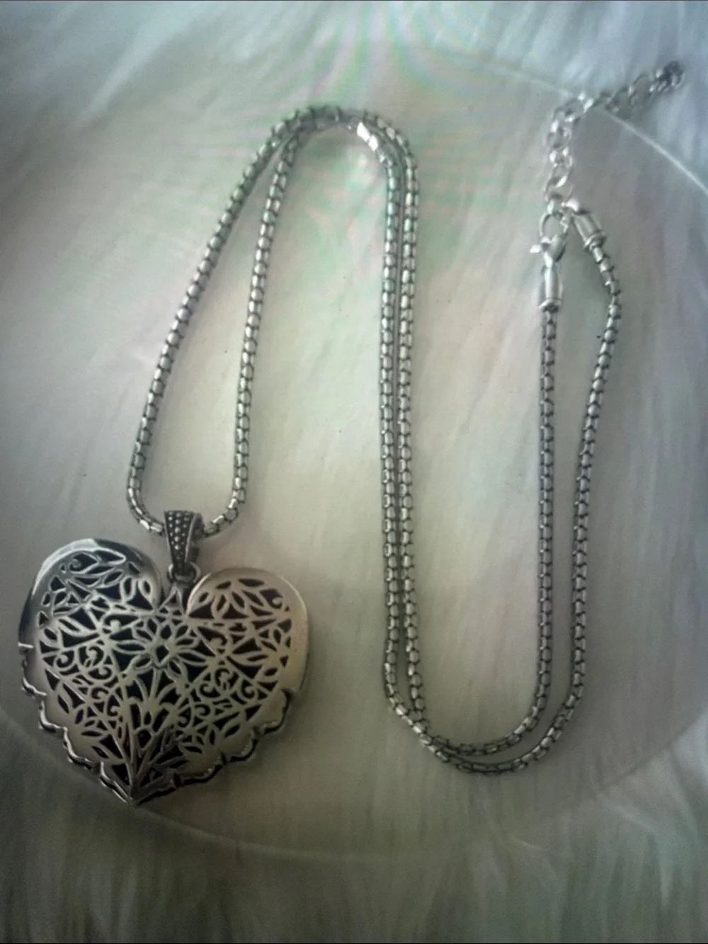 💕Brighton  Mumtaz Large Crystal Heart Convertible Necklace NWOT